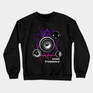 Techno EDM Sound Frequency Speaker Crewneck Sweatshirt